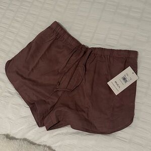 Women's Brown Lounge Shorts